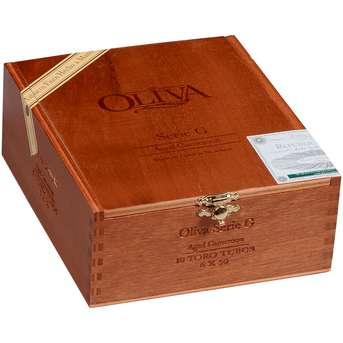 Oliva Serie G Cameroon Tubos 10 Ct. Box 6.00X50