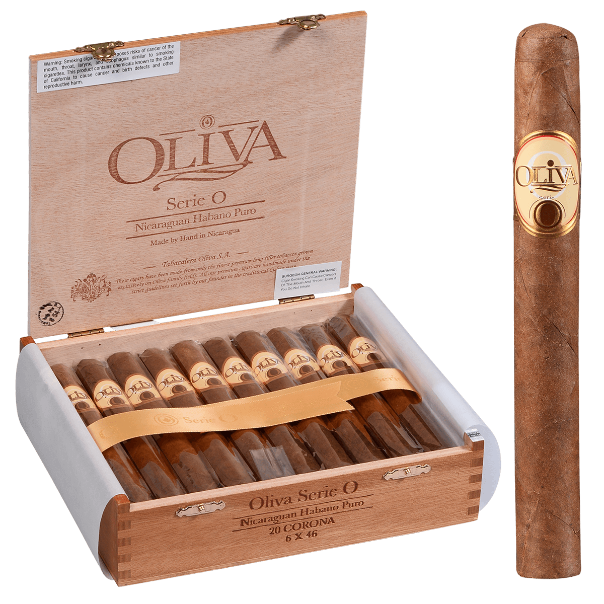 Oliva Serie O Corona 20 Ct. Box 6.00X46