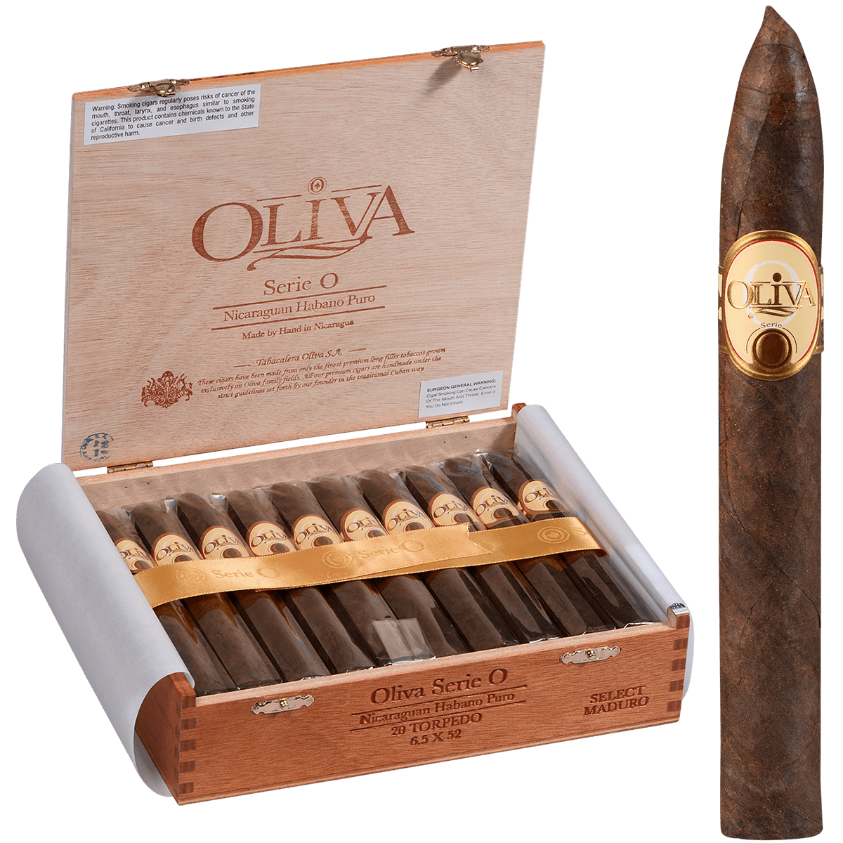 Oliva Serie O Maduro Torpedo 20 Ct. Box 6.5X52
