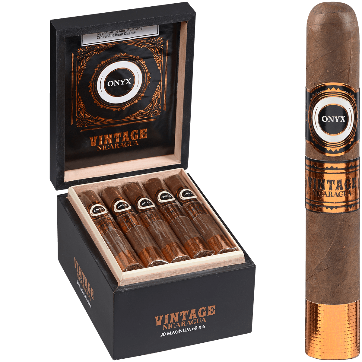 Onyx Vintage Nicaragua Magnum 20 Ct. Box 6.00X61