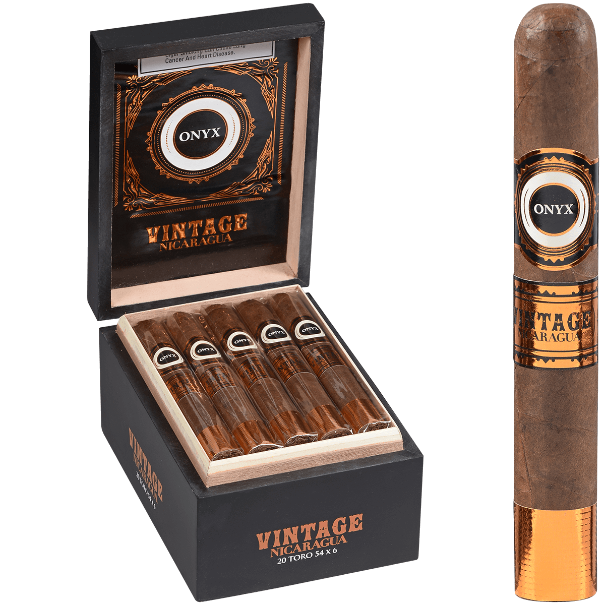 Onyx Vintage Nicaragua Toro 20 Ct. Box 6.00X54