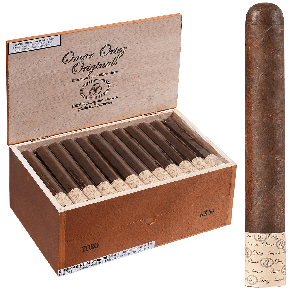 Omar Ortez Originals Toro 60 Ct. Box 6.00X54