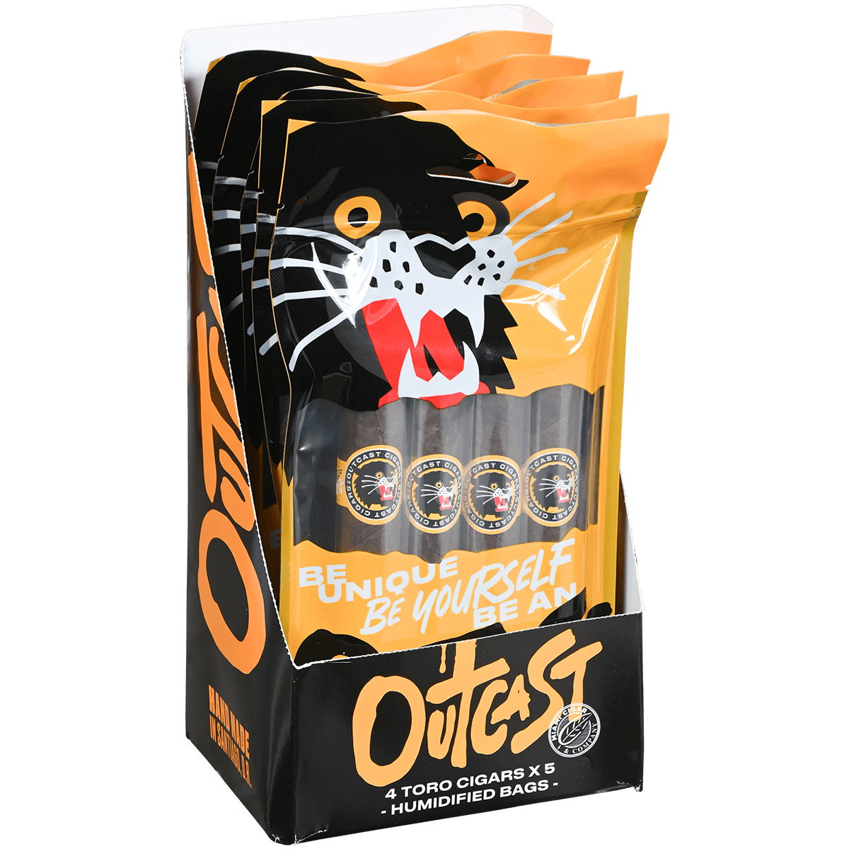 MIAMI OUTCAST TORO FRESH PACK  DISPLAY 5/4 CIGARS 5.5X54