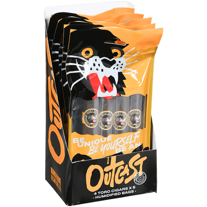 MIAMI OUTCAST TORO FRESH PACK  DISPLAY 5/4 CIGARS 5.5X54