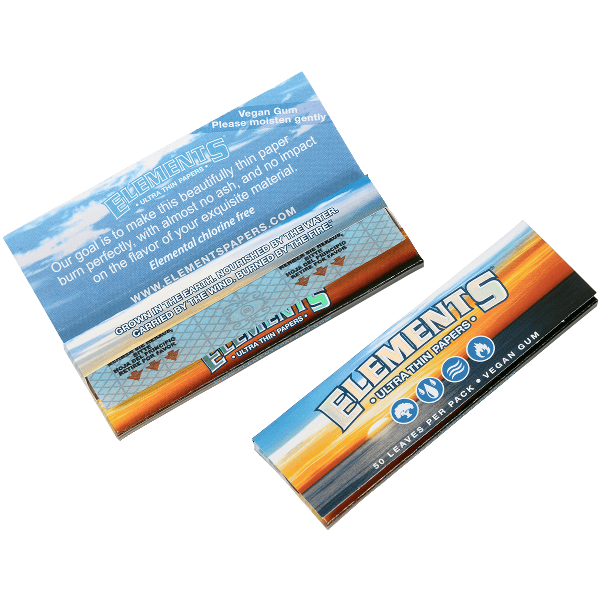 Papers Elements Thin Rice 1 1/4" 50 Ct. Box