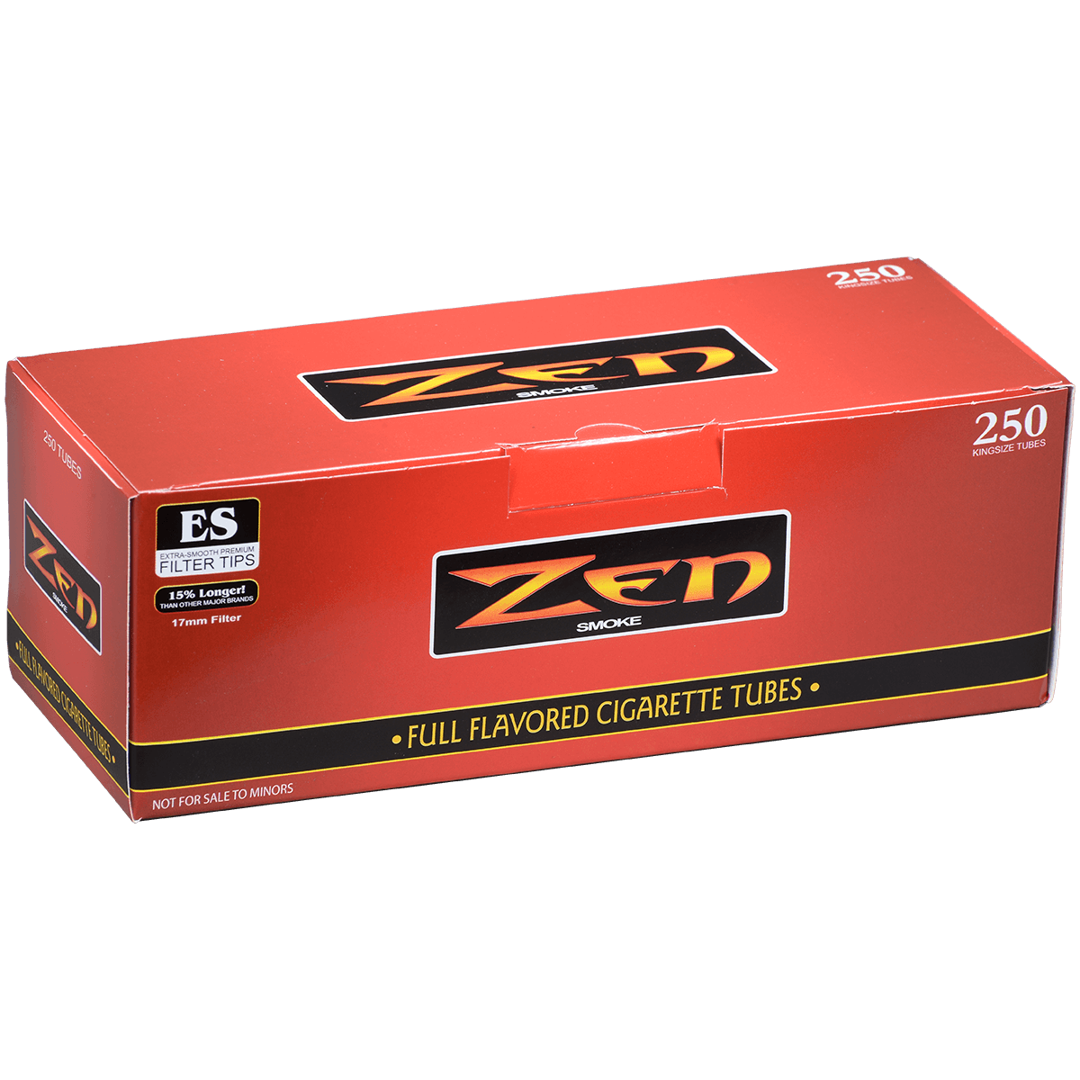 Cigarette Tubes Zen King Size Full Flavor 250 Ct. Box