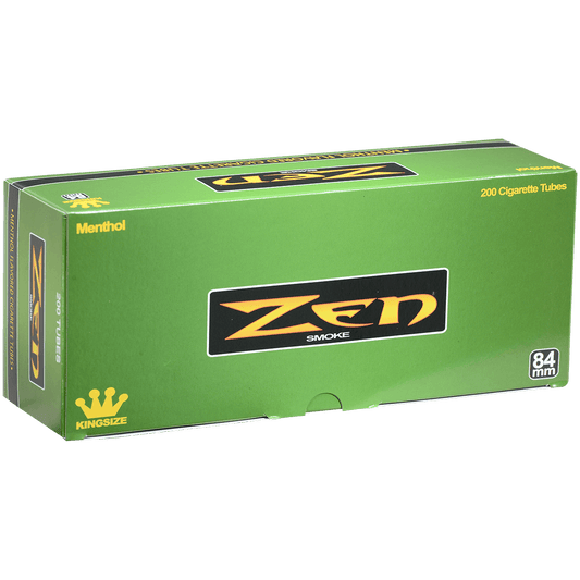 Cigarette Tubes Zen King Size Menthol 200 Ct. Box