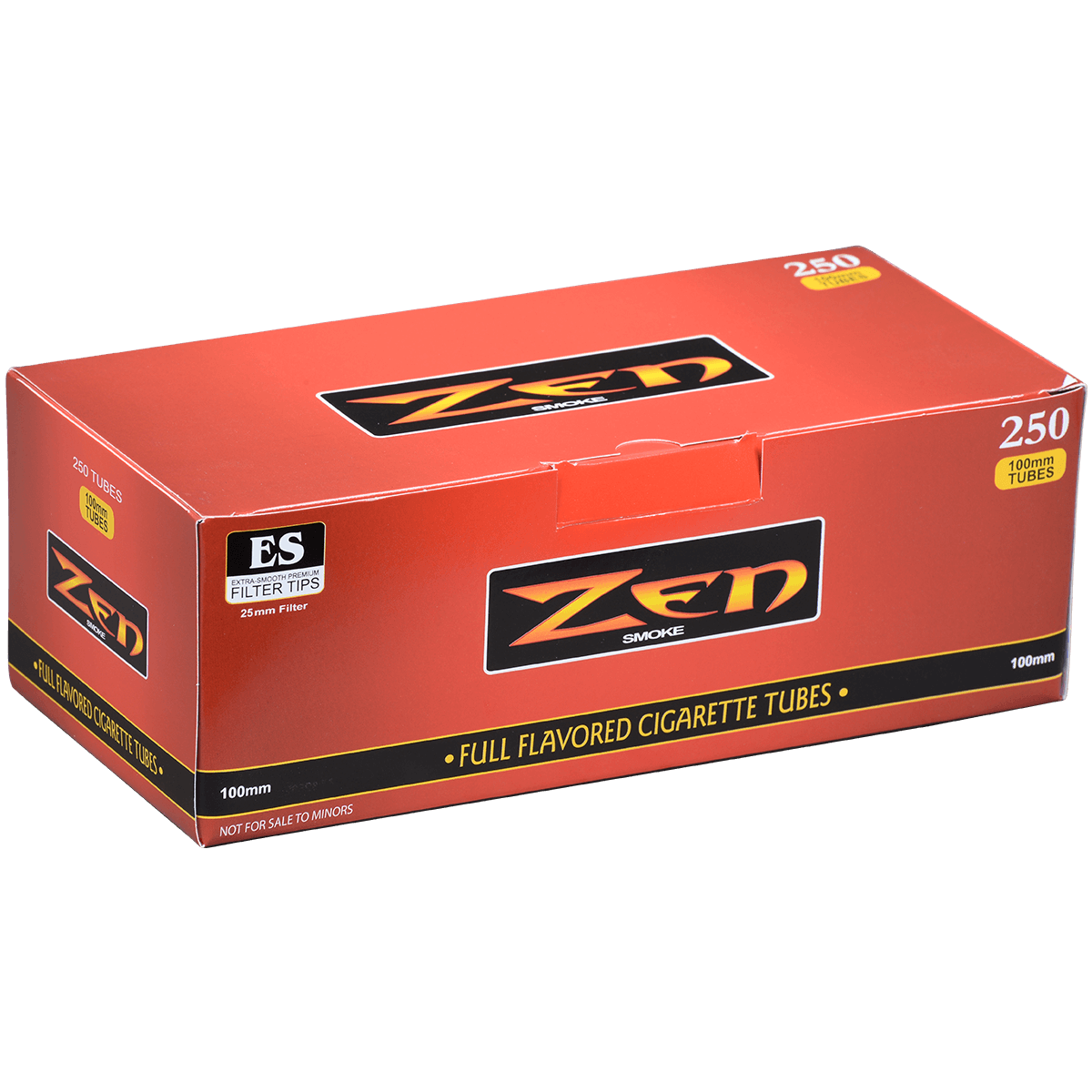 Cigarette Tubes Zen 100Mm Full Flavor 250 Ct. Box