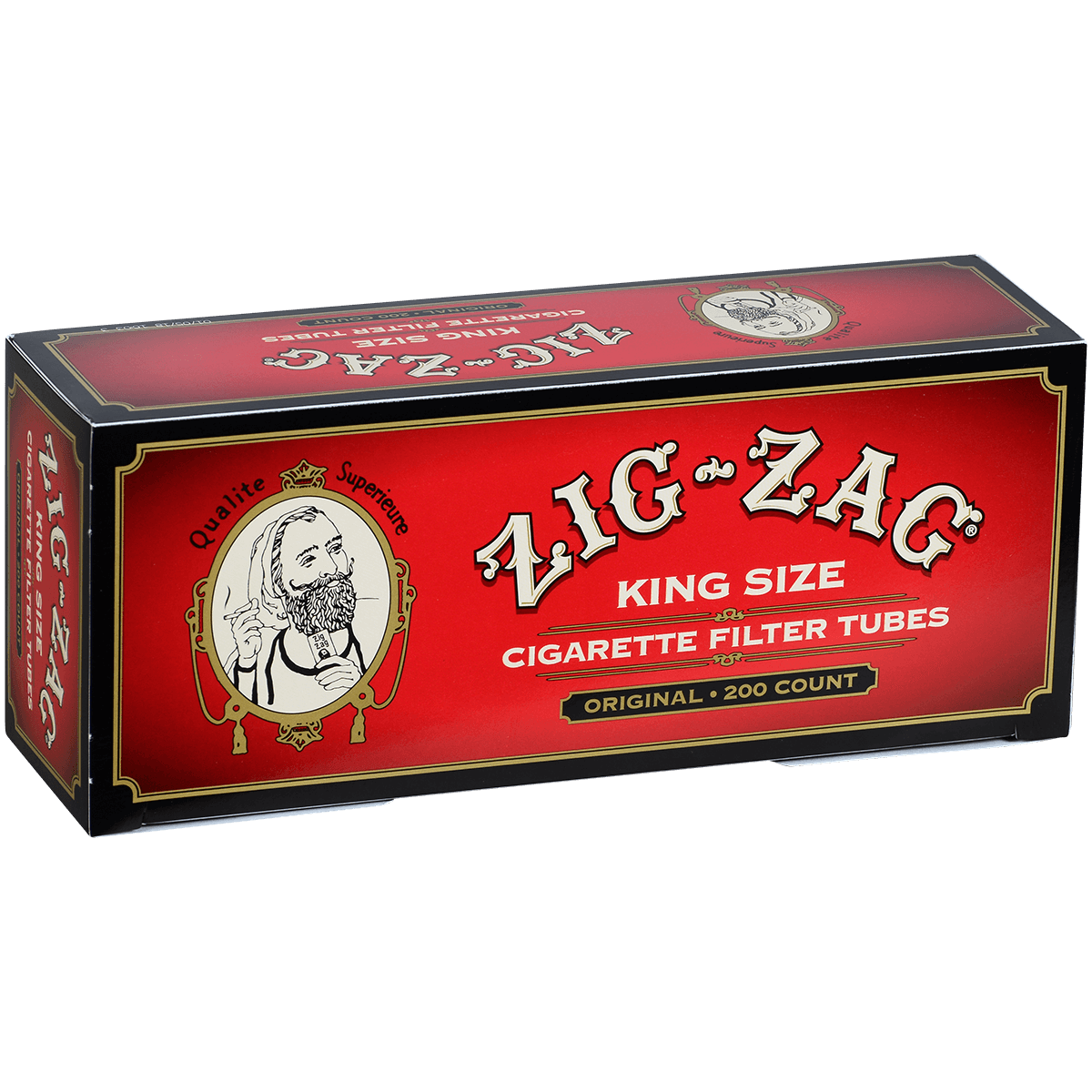 Cigarette Tubes Zig Zag King Size 200 Ct. Box