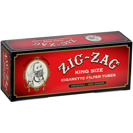 Cigarette Tubes Zig Zag King Size 200 Ct. Box