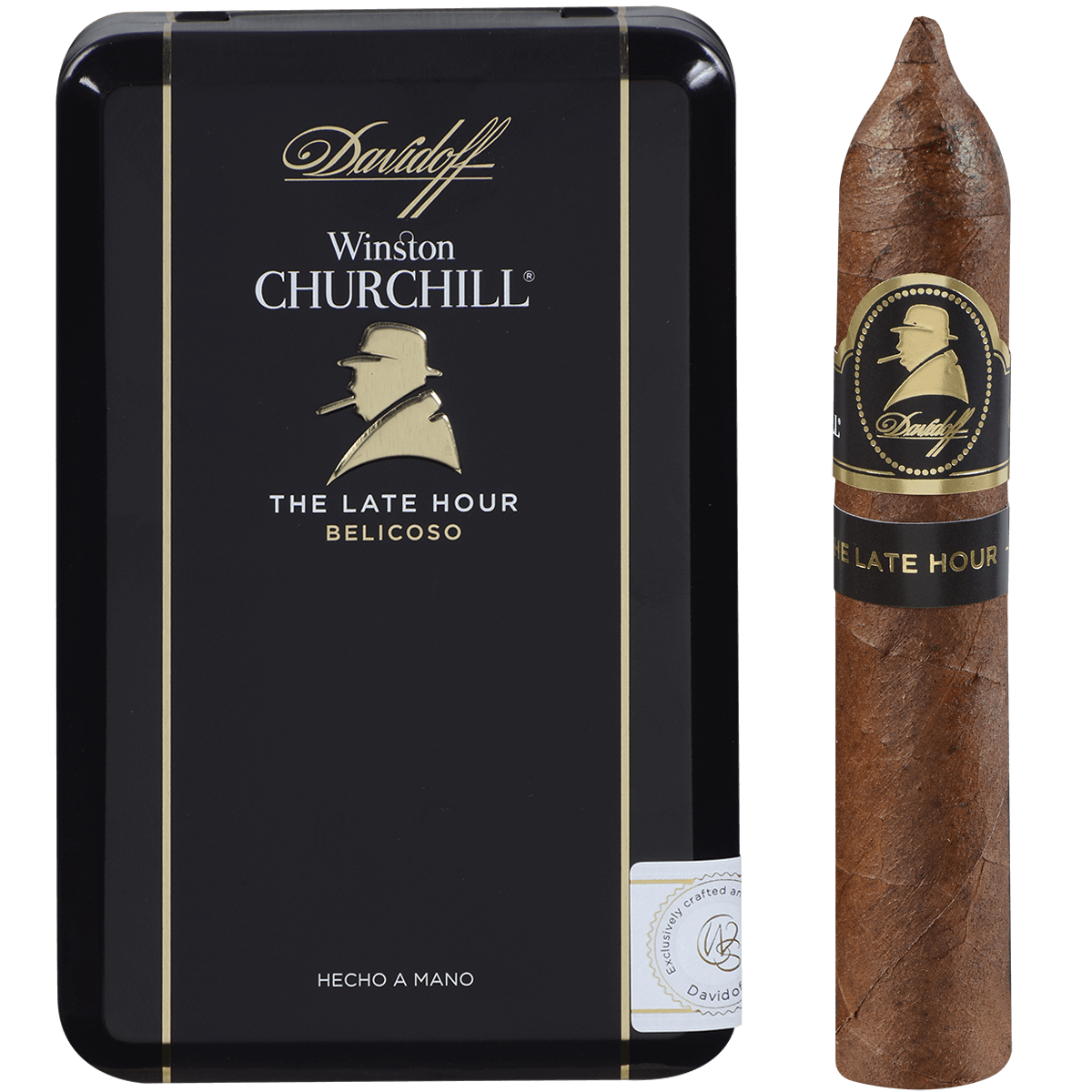 Davidoff Winston Churchillthe Late Hour Belicoso 20Ct 5/4 Tin 4.50X46