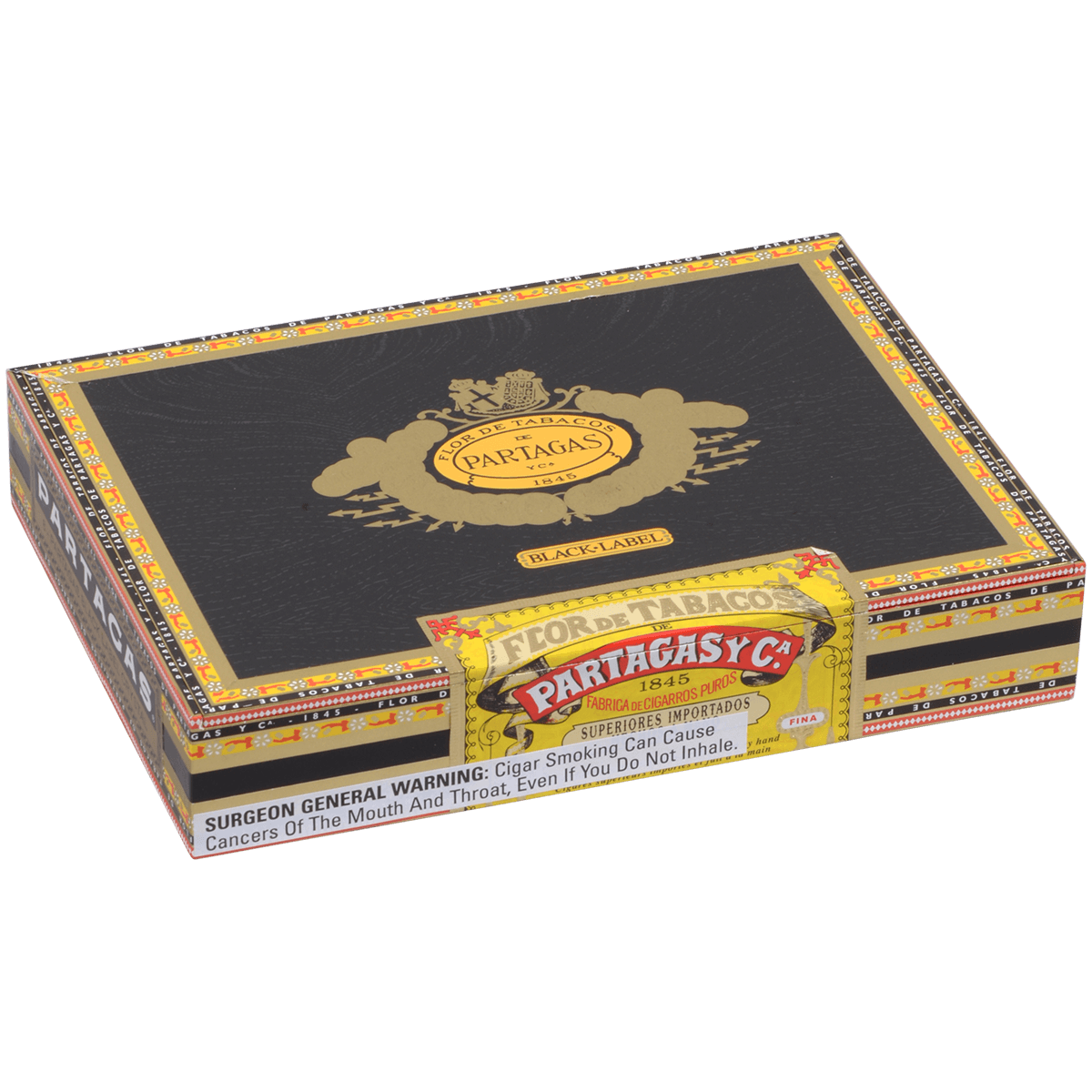Partagas Black Label Crystal 8 Ct. Box 5.50X50