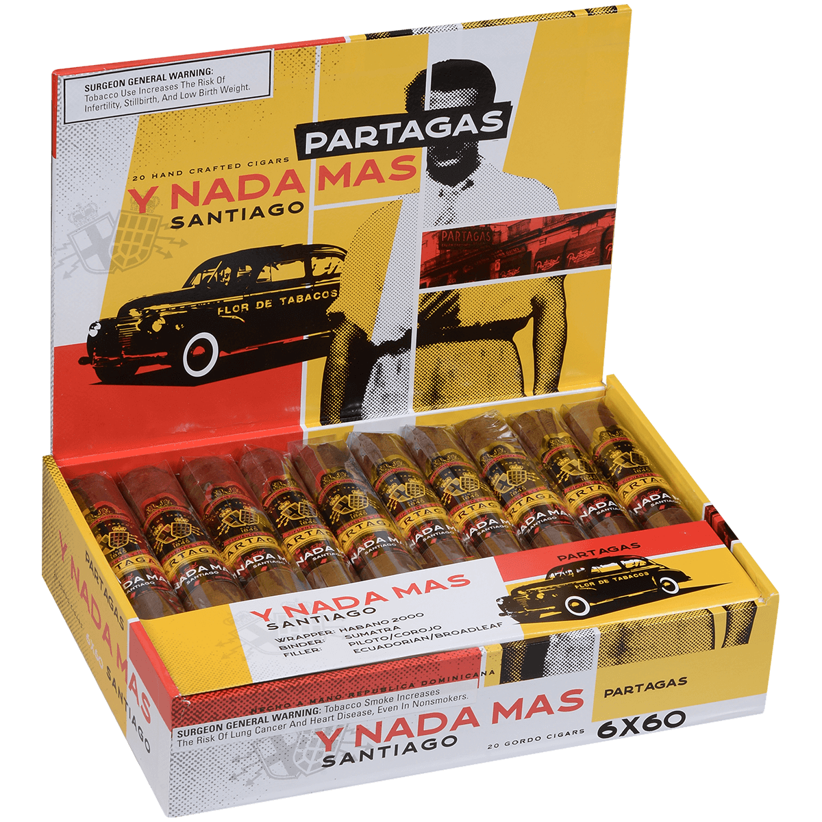 Partagas Y Nada Mas Gigante 20 Ct. Box 6.00X60