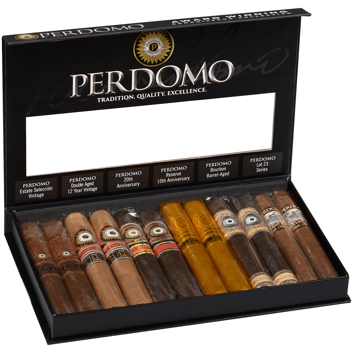 Perdomo Connoisseur Collection Award Winning Sampler 12Ct Box