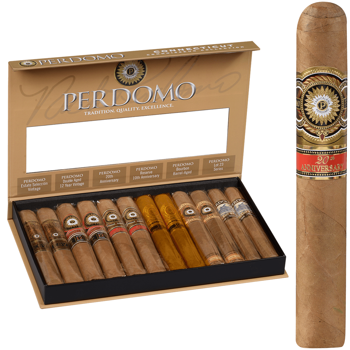Perdomo Connoisseur Collection Connecticut 12Ct Box