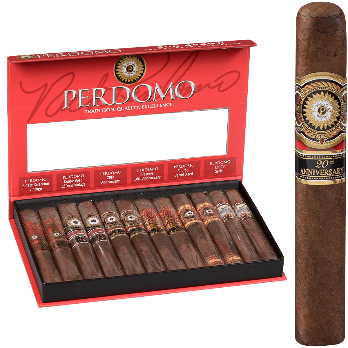 Perdomo Connoisseur Collection Sun Grown 12Ct. Box