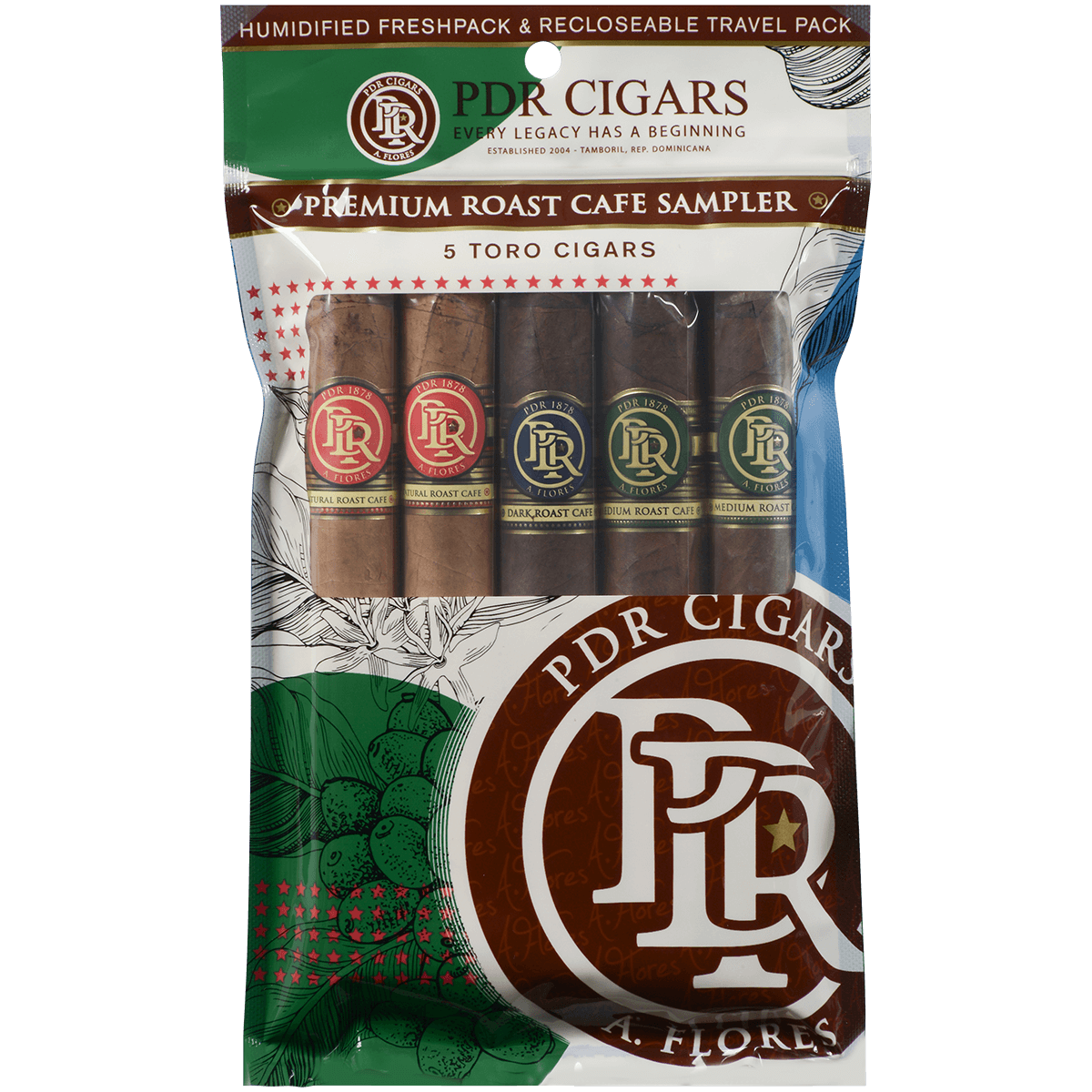 Pdr Fresh Packs Café Toro 6.00X50 5/5 Ct.