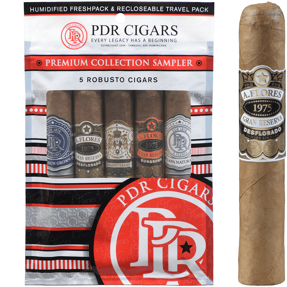 Pdr Fresh Packs Robusto 5.00X50 5/5 Ct.