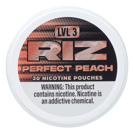 Riz Nicotine Pouches Perfect Peach 6Mg Lvl3 5Pk 20 Pouches/Can