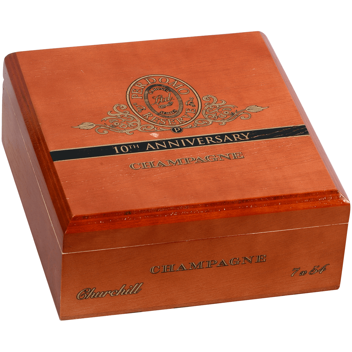 Perdomo 10Th Anniversary Champagne Churchill 25 Ct. Box 7.00X54