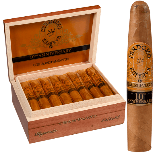 Perdomo 10Th Anniversary Champagne Epicure 25 Ct. Box 6.00X54