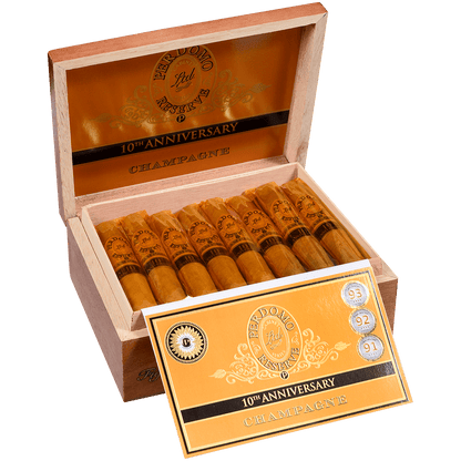 Perdomo 10Th Anniversary Champagne Figurado 25 Ct. Box 4.75X56