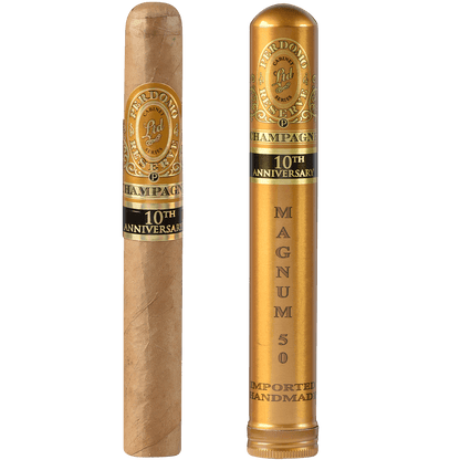 Perdomo 10Th Anniversary Champagne Magnum 50 Tubo 12 Ct. Box 6.00X50
