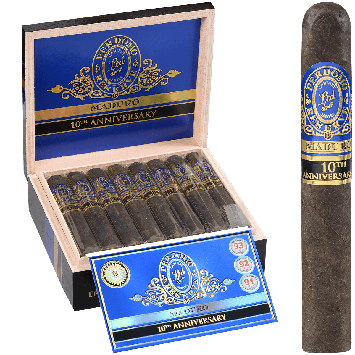 Perdomo Reserve 10Th Anniversary Maduro Bxp Epicure 6.00X54 25 Ct. Box