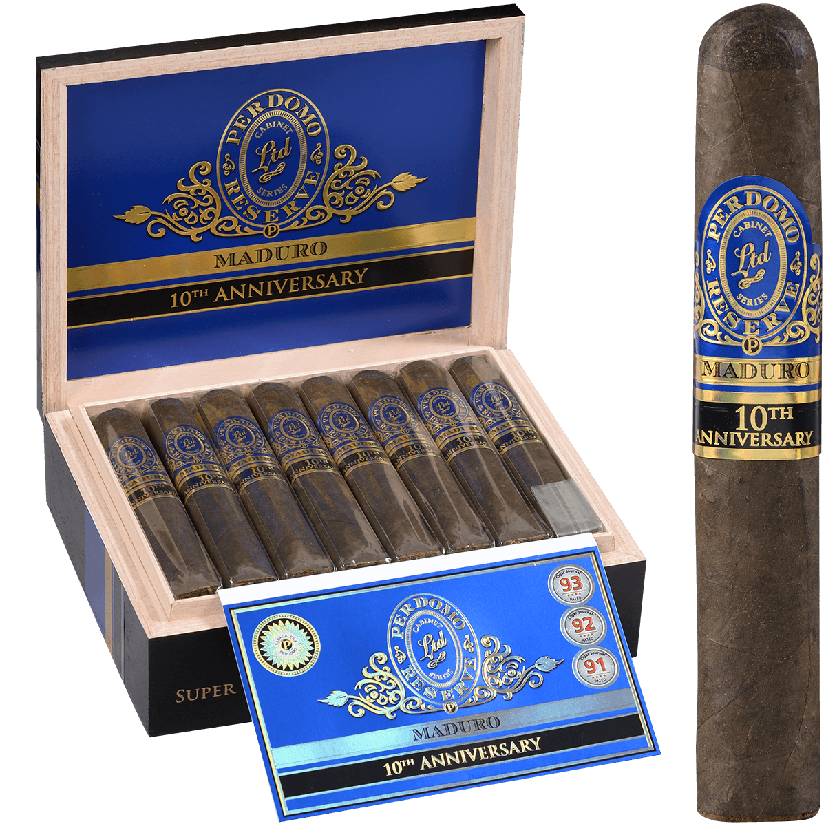 Perdomo Reserve 10Th Anniversary Maduro Bxp Super Toro 6.00X60 25 Ct. Box