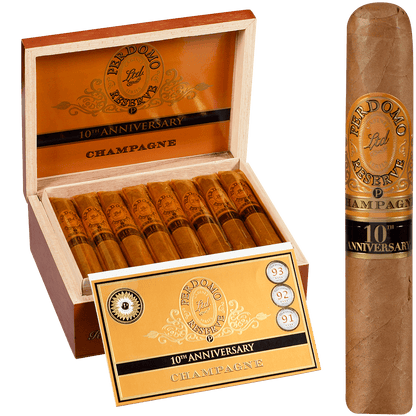 Perdomo 10Th Anniversary Champagne Robusto 25 Ct. Box 5.00X54