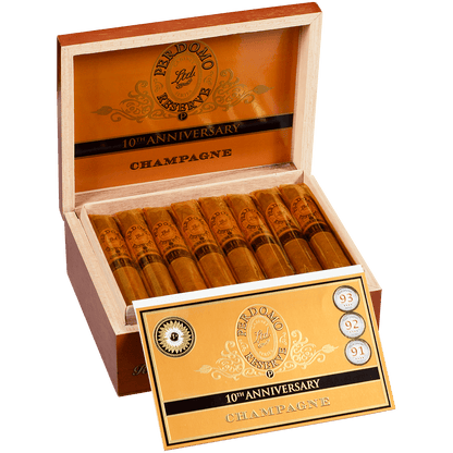 Perdomo 10Th Anniversary Champagne Robusto 25 Ct. Box 5.00X54