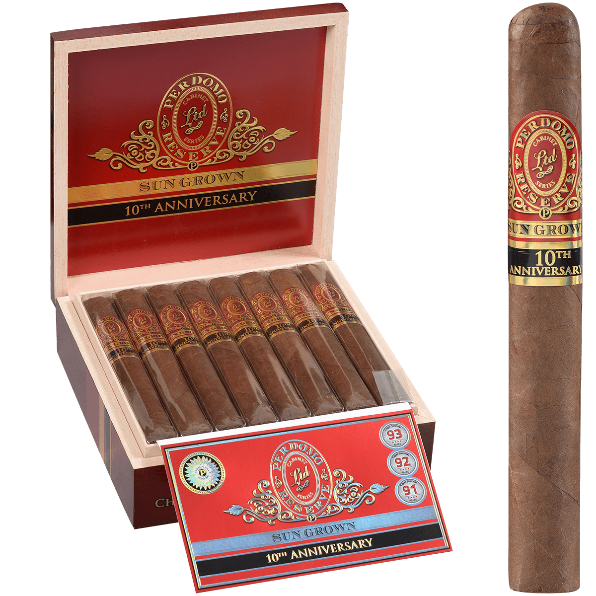 Perdomo Reserve 10Th Anniversary Sungrown Bxp Churchill 7.00X54 25Ct. Box