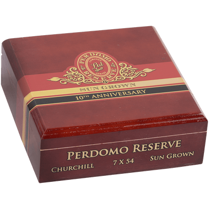 Perdomo Reserve 10Th Anniversary Sungrown Bxp Churchill 7.00X54 25Ct. Box