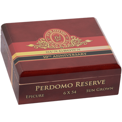 Perdomo Reserve 10Th Anniversary Sungrown Bxp Epicure 6.00X54 25 Ct. Box
