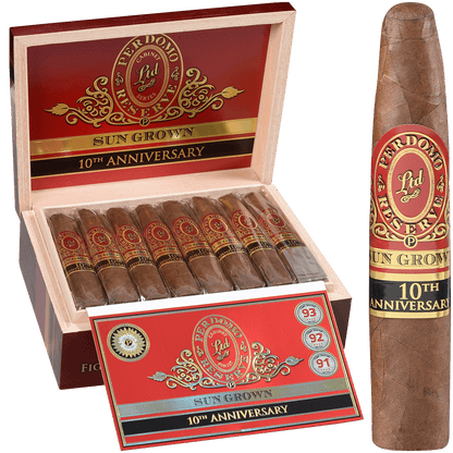 Perdomo Reserve 10Th Anniversary Sungrown Figuardo 4.75 X 56 25 Ct. Box