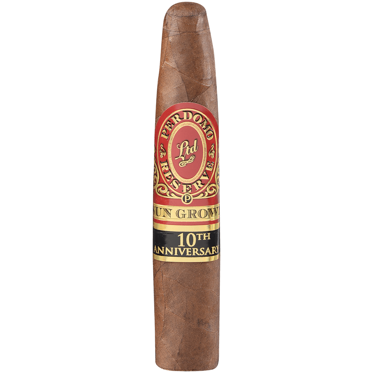 Perdomo Reserve 10Th Anniversary Sungrown Figuardo 4.75 X 56 25 Ct. Box