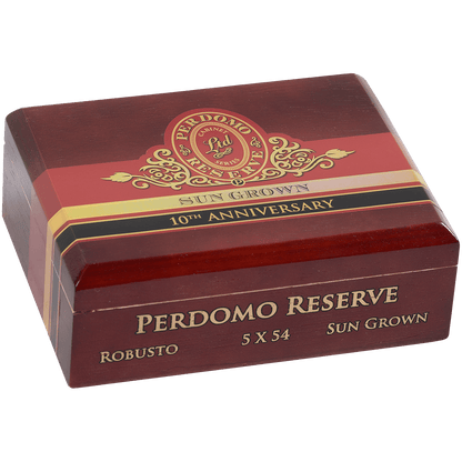 Perdomo Reserve 10Th Anniversary Sungrown Bxp Robusto 5.00X54 25 Ct. Box
