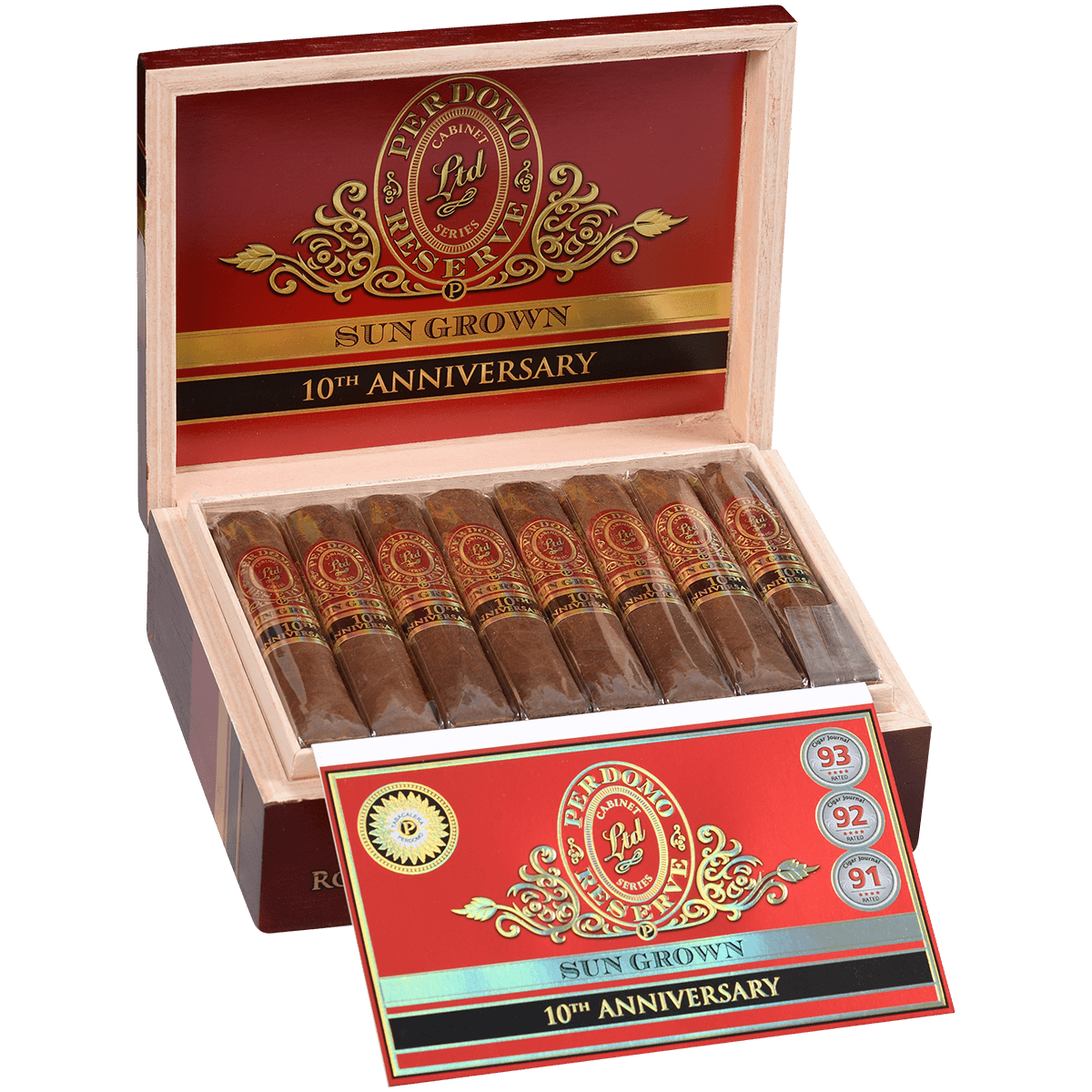Perdomo Reserve 10Th Anniversary Sungrown Bxp Robusto 5.00X54 25 Ct. Box