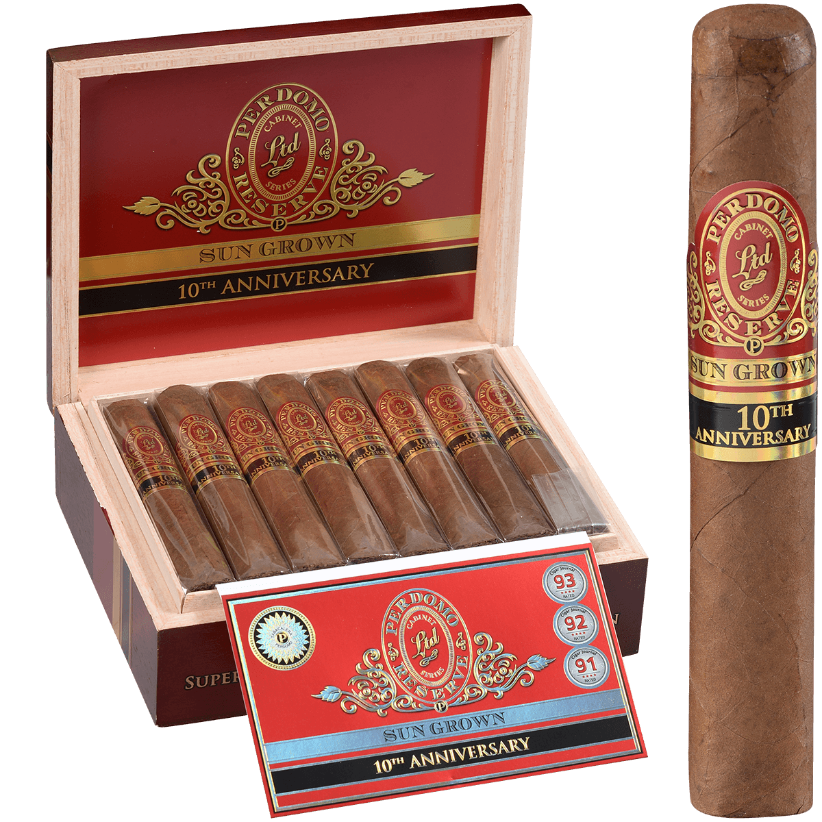 Perdomo Reserve 10Th Anniversary Sungrown Bxp Super Toro 6.00X60 25 Ct. Box