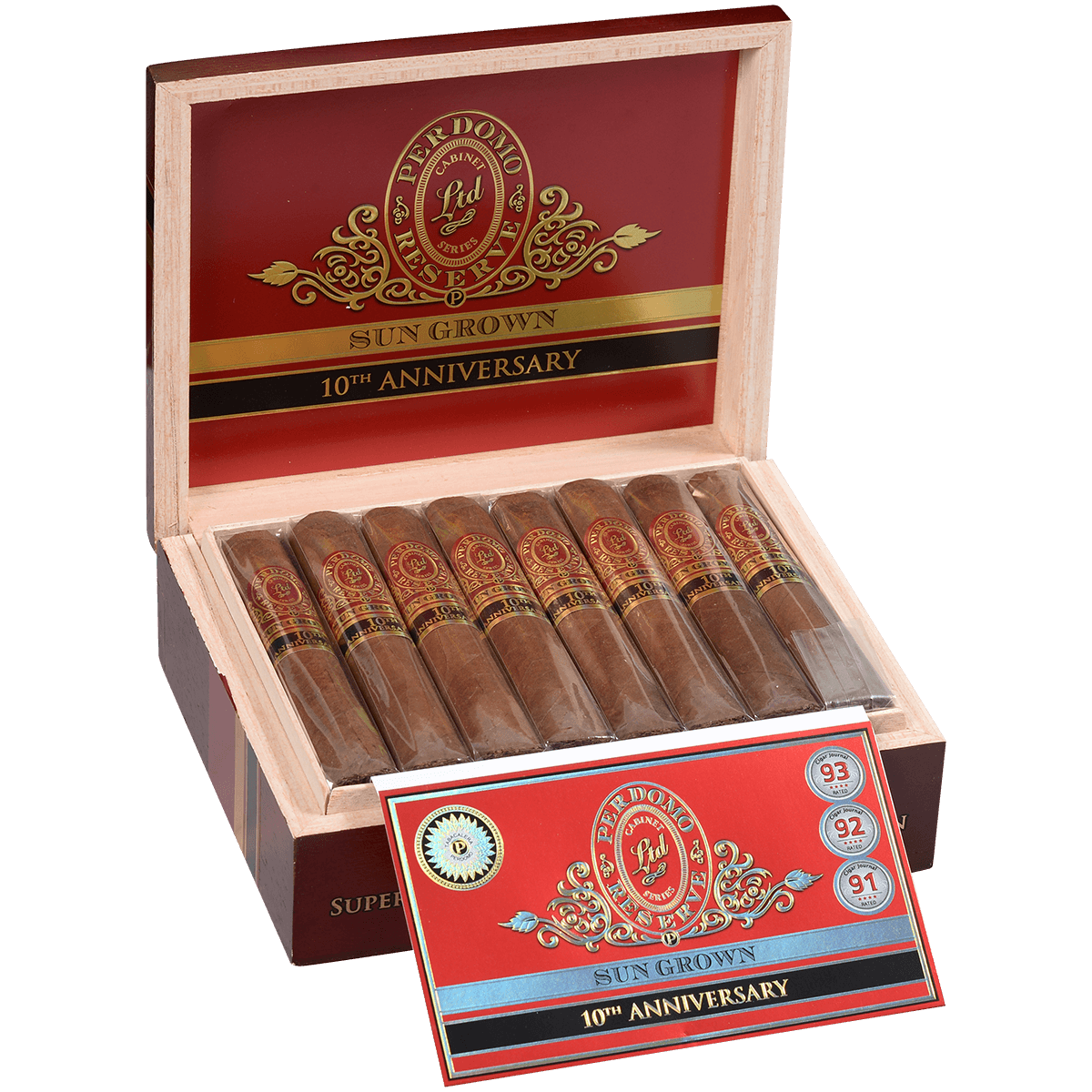 Perdomo Reserve 10Th Anniversary Sungrown Bxp Super Toro 6.00X60 25 Ct. Box