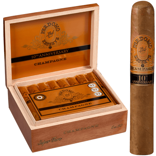 Perdomo 10Th Anniversary Champagne Super Toro 25 Ct. Box 6.00X60