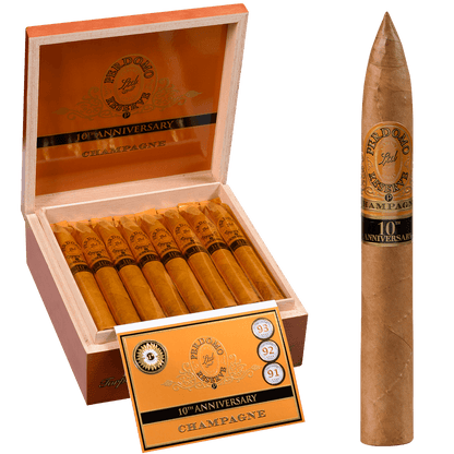 Perdomo 10Th Anniversary Champagne Torpedo 25 Ct. Box 7.00X54