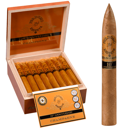Perdomo 10Th Anniversary Champagne Torpedo 25 Ct. Box 7.00X54