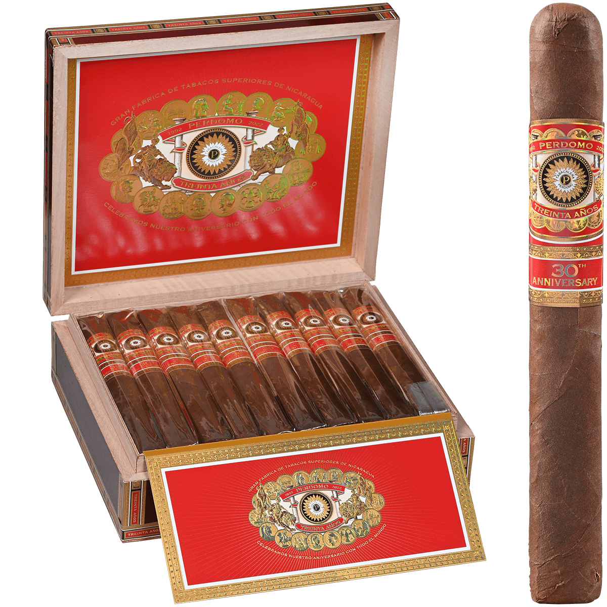 Perdomo 30Th Anniversary Sun Grown Churchill 30 Ct. Box 7.00X54
