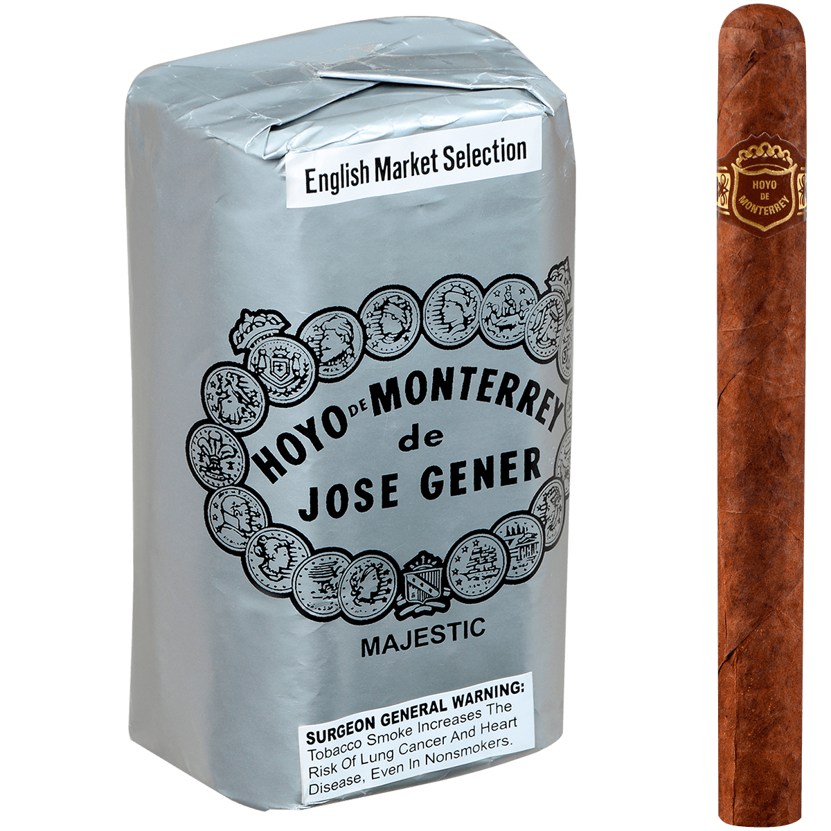 Hoyo De Monterrey Silver Majestic Ems 25 Ct. Bundle 6.12X45