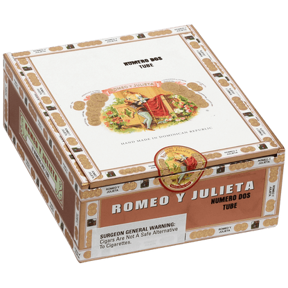 Romeo Y Julieta 1875 Numero Dos Tubos Ems 10 Ct. Box 6.12X52