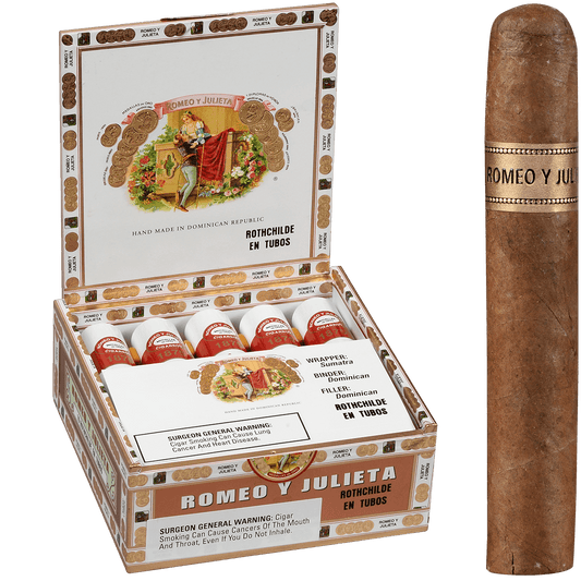 Romeo Y Julieta 1875 Rothschilde Tubos Ems 10 Ct. Box 5.00X50