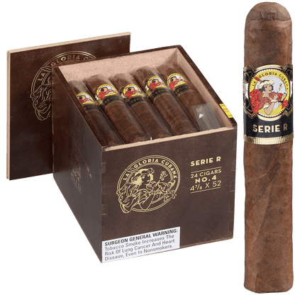 La Gloria Cubana Serie R No. 4 Natural 24 Ct. Box 4.88X52