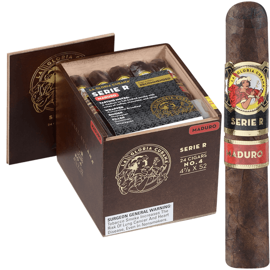 La Gloria Cubana Serie R No. 4 Maduro 24 Ct. Box 4.88X52