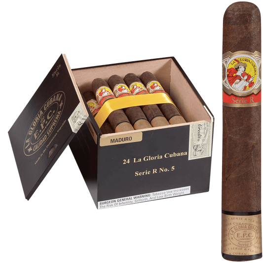 La Gloria Cubana Serie R No. 5 Natural 24 Ct. Box 5.50X54